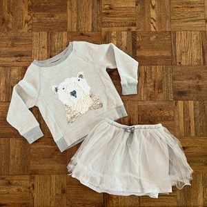 CrewCuts Sweatshirt and Skirt Matching Set